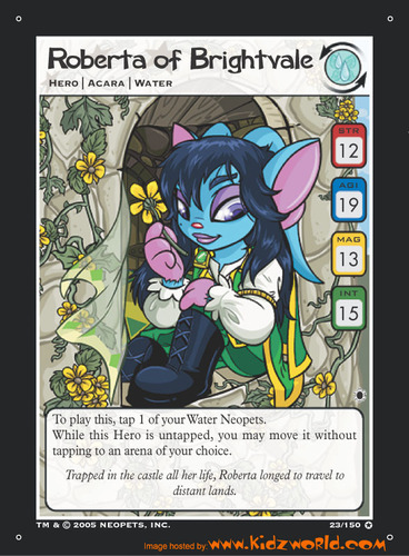 Neopets trading card game values